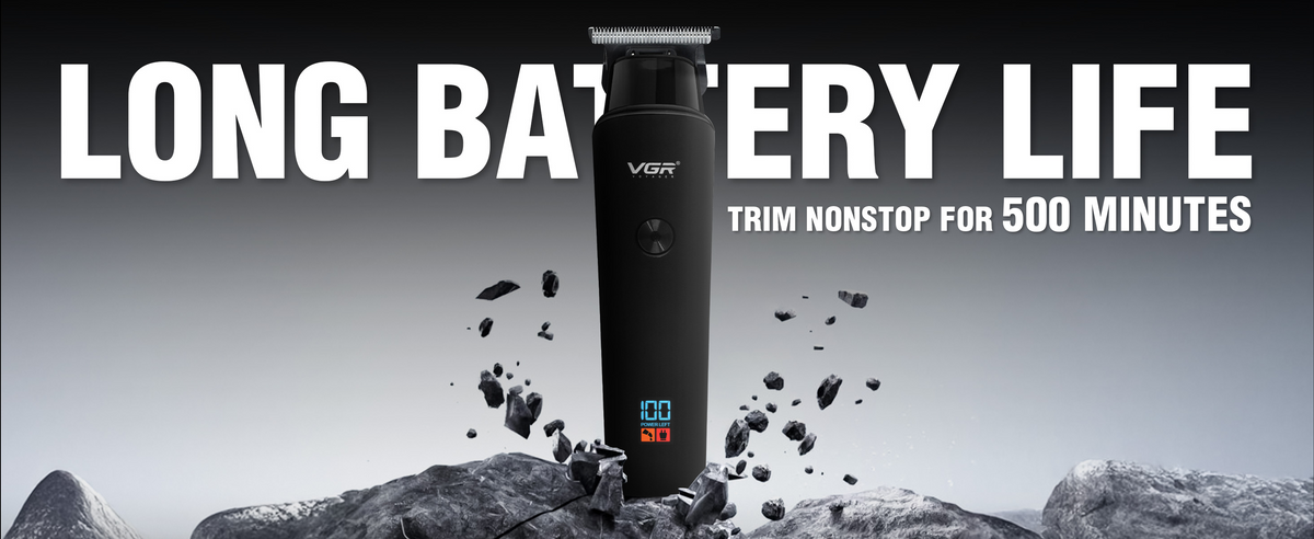 VGR V-937 Hair Trimmer For Men with 500 Minutes of Runtime, Black