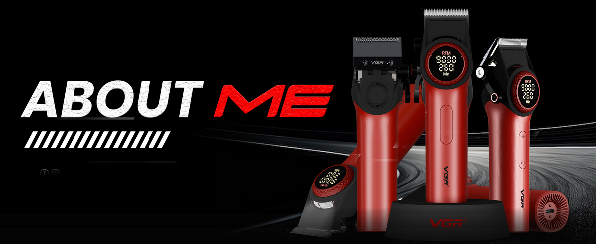 VGR V-001 Professional Hair Clipper For Men with 300 Minutes Runtime, Red