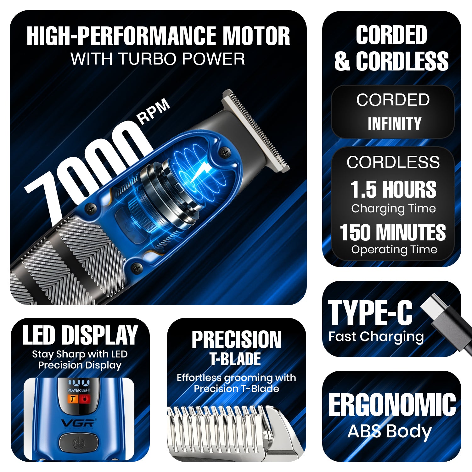 VGR V-981 Professional Hair Trimmer