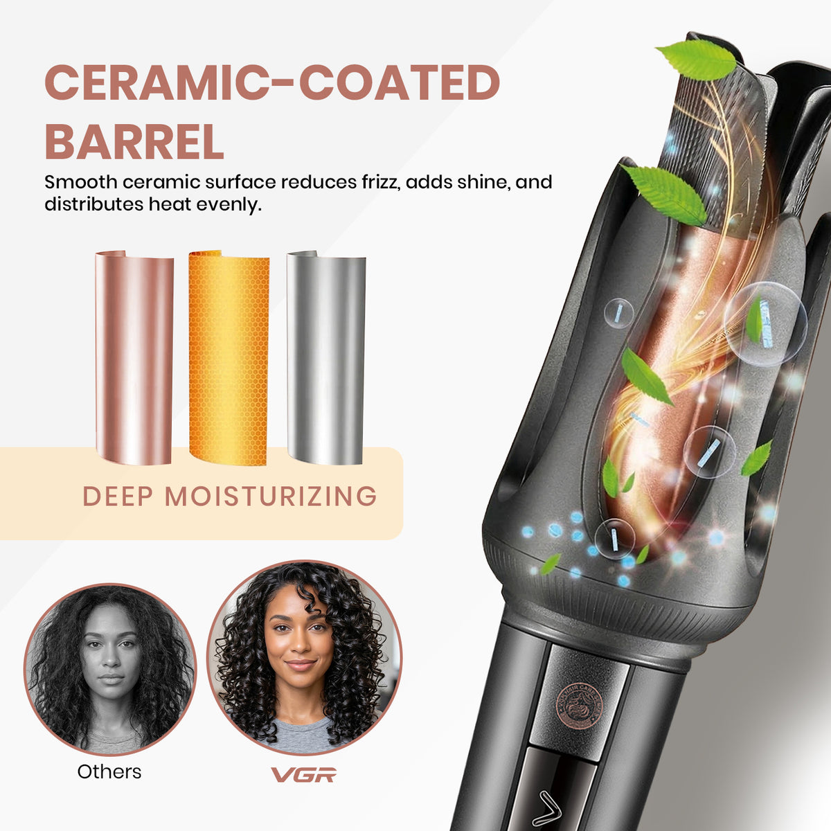 VGR V-581 Automatic Hair Curler for Women (Black)
