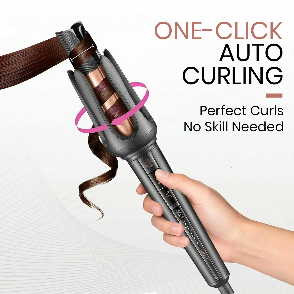 VGR V-581 Automatic Hair Curler for Women (Black)