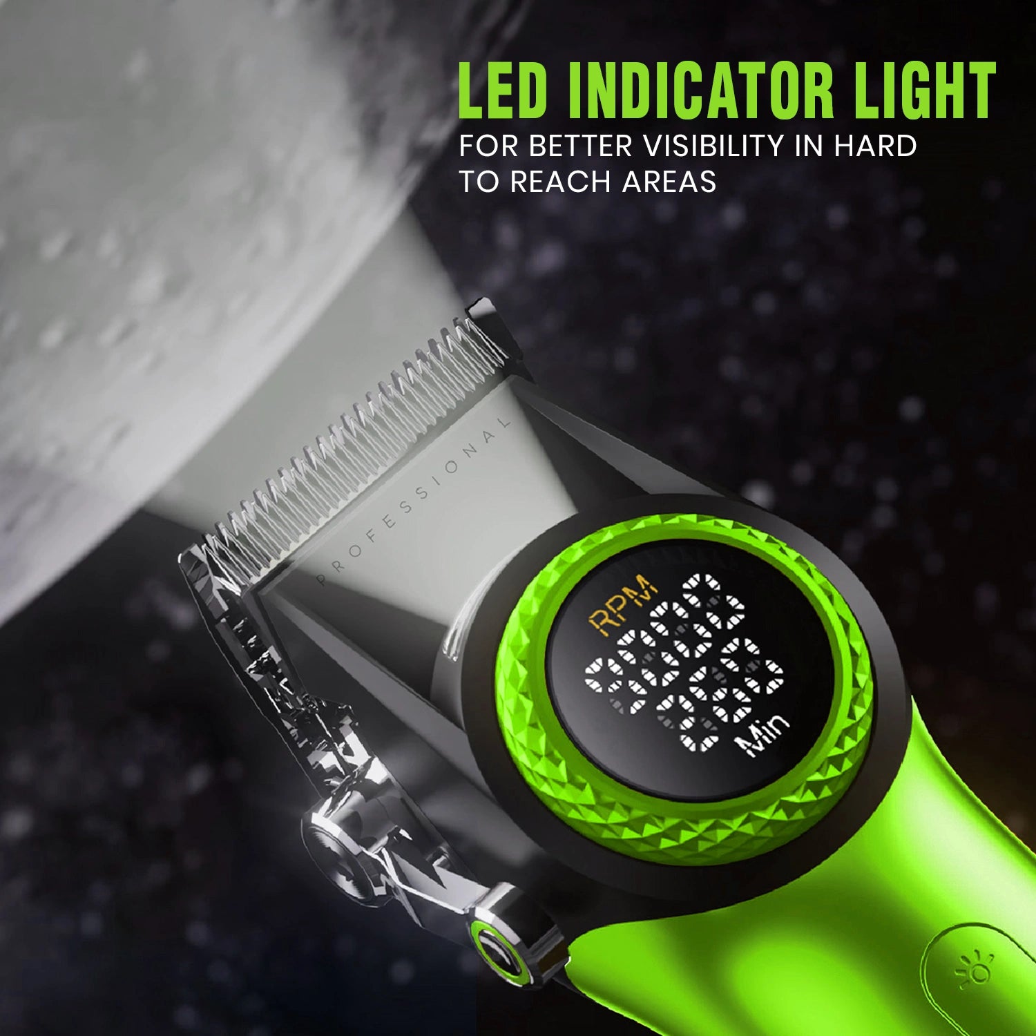 VGR V-001 Professional Hair Clipper For Men - Green