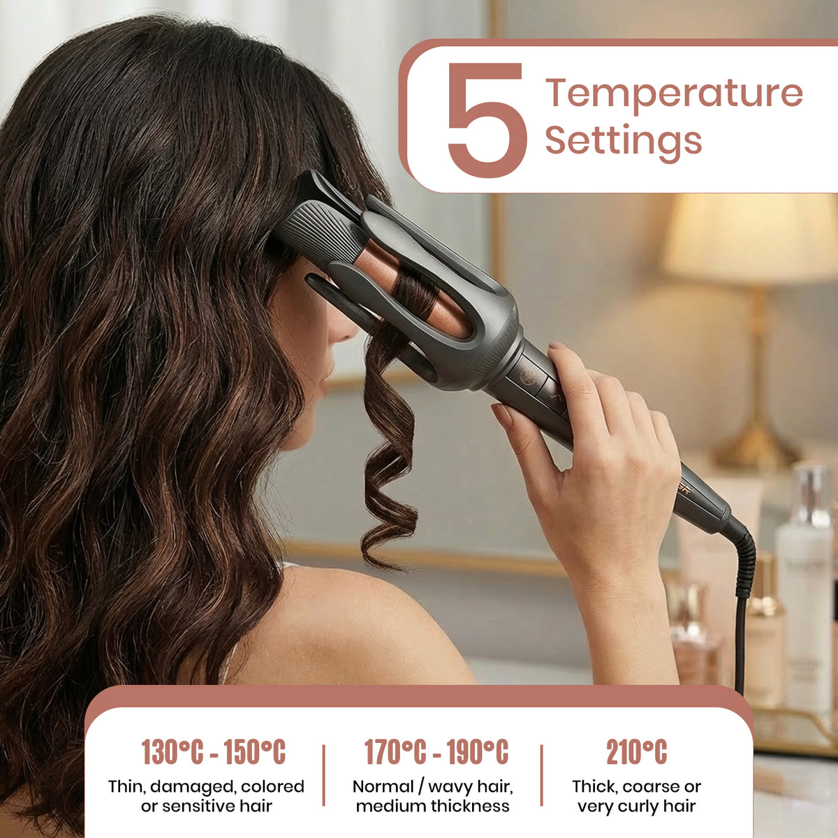 VGR V-581 Automatic Hair Curler for Women (Black)