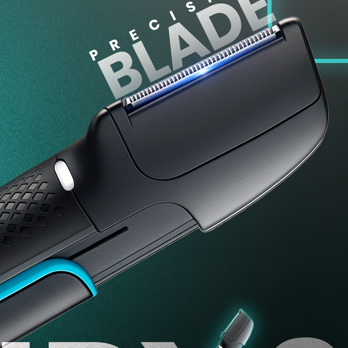 VGR V-602 Body Hair Trimmer for Men, IPX6 Waterproof, 120 Min Runtime, Black