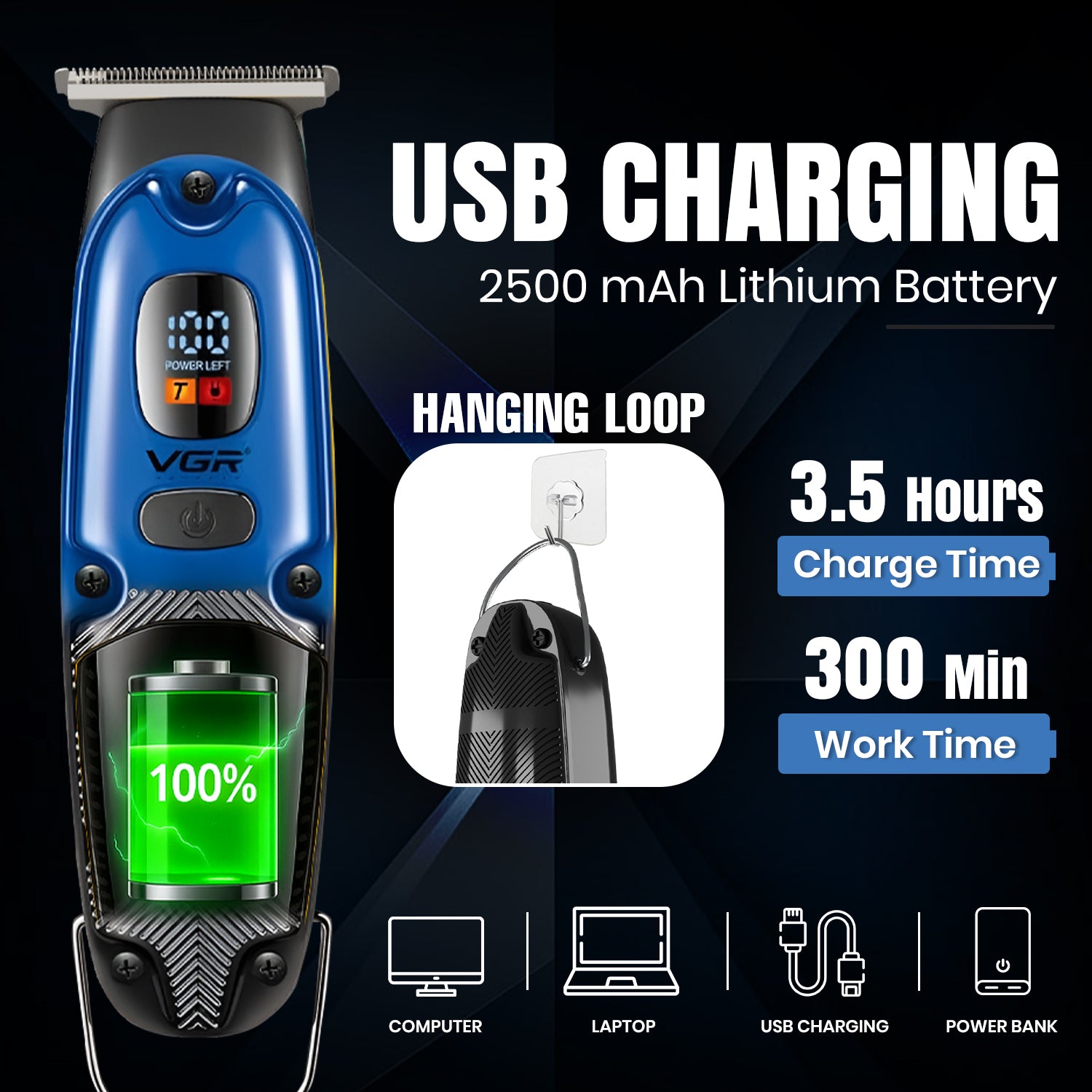 VGR V-981 Professional Hair Trimmer