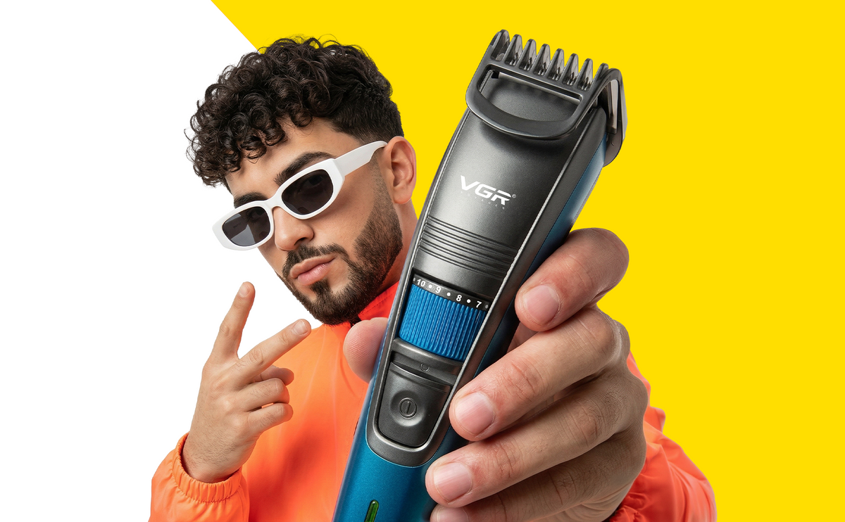 VGR V-052 Professional Hair Trimmer For Men with 120 Min Runtime, Blue