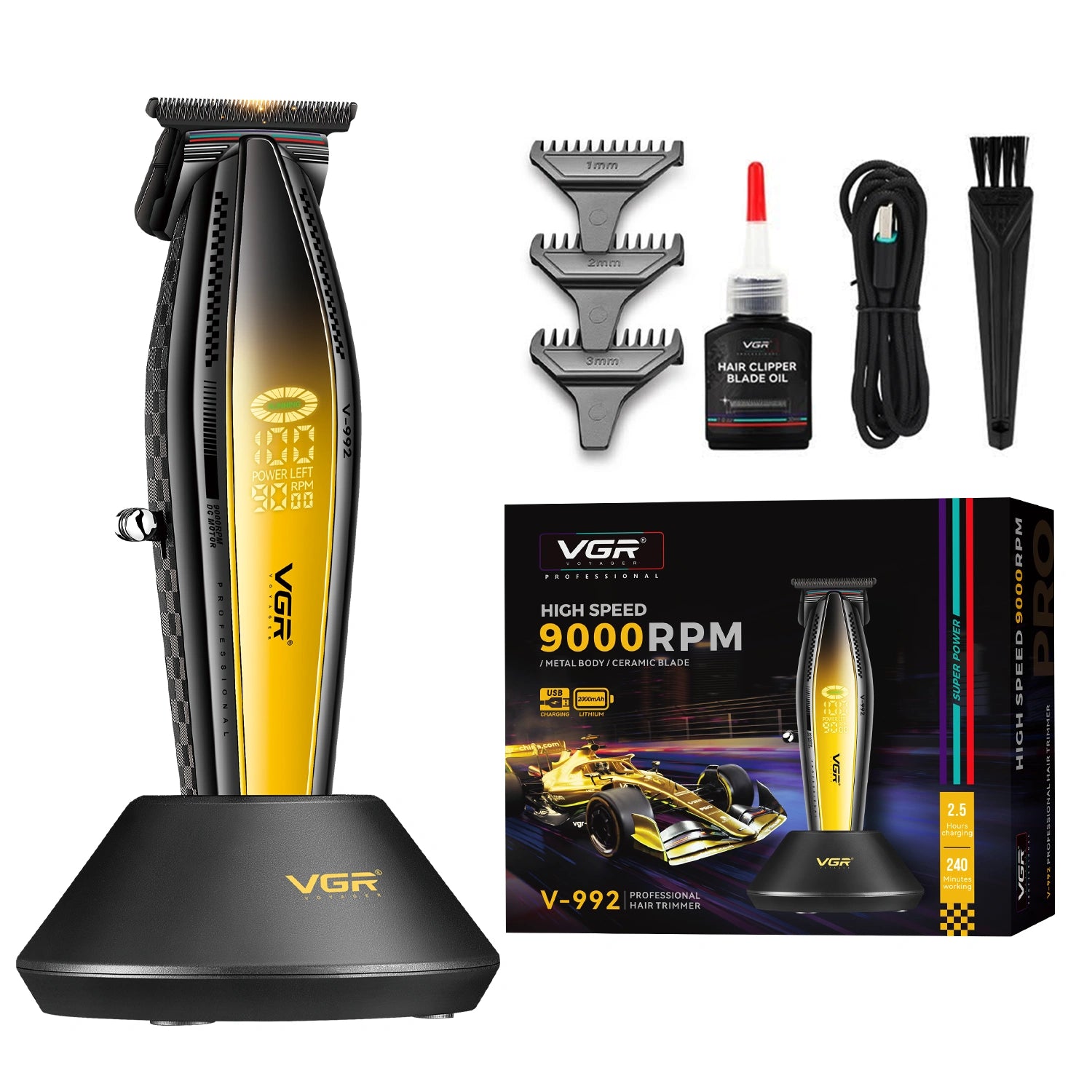 VGR V-992 Professional Hair Trimmer for Men