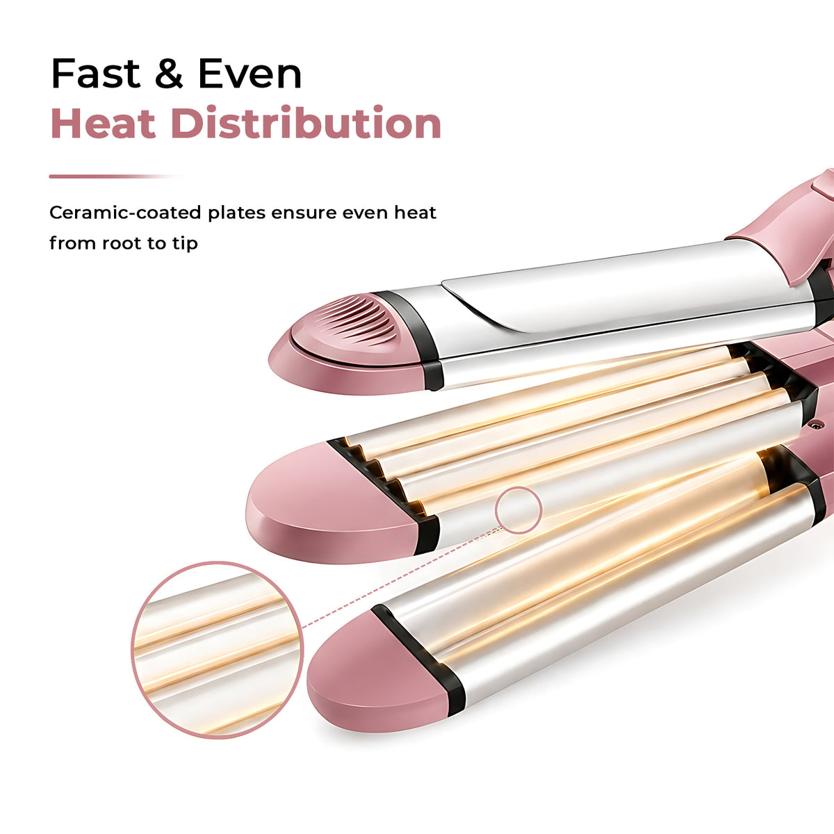 VGR V-563 Professional 4 in 1 Hair Beauty Styler (Pink)