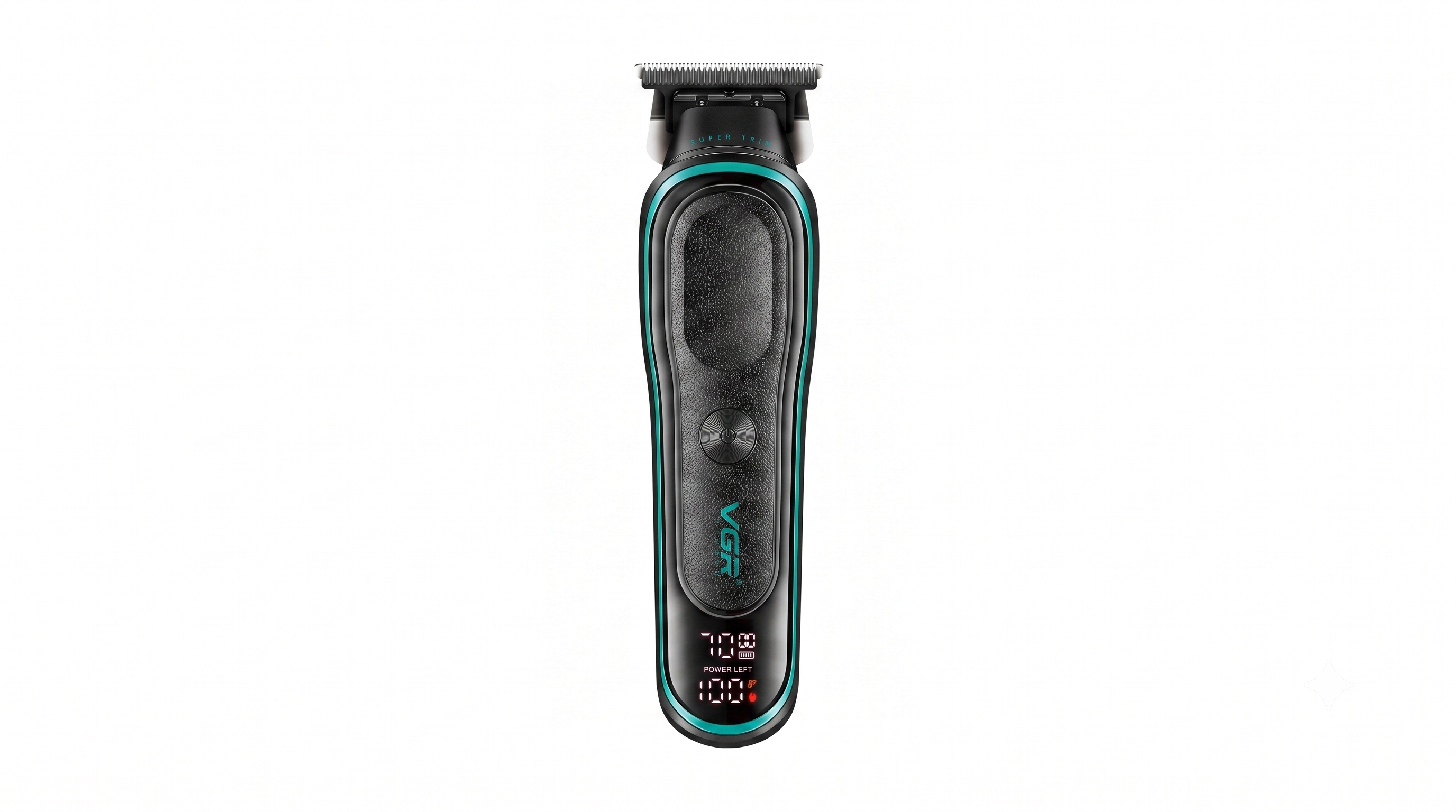 VGR V-250 Professional Hair Trimmer for Men, Ceramic Titanium Blades, Turbo Mode, LED Display, Travel Lock, USB Rechargeable, 180-Min Runtime, Black/Yellow & Black/Green