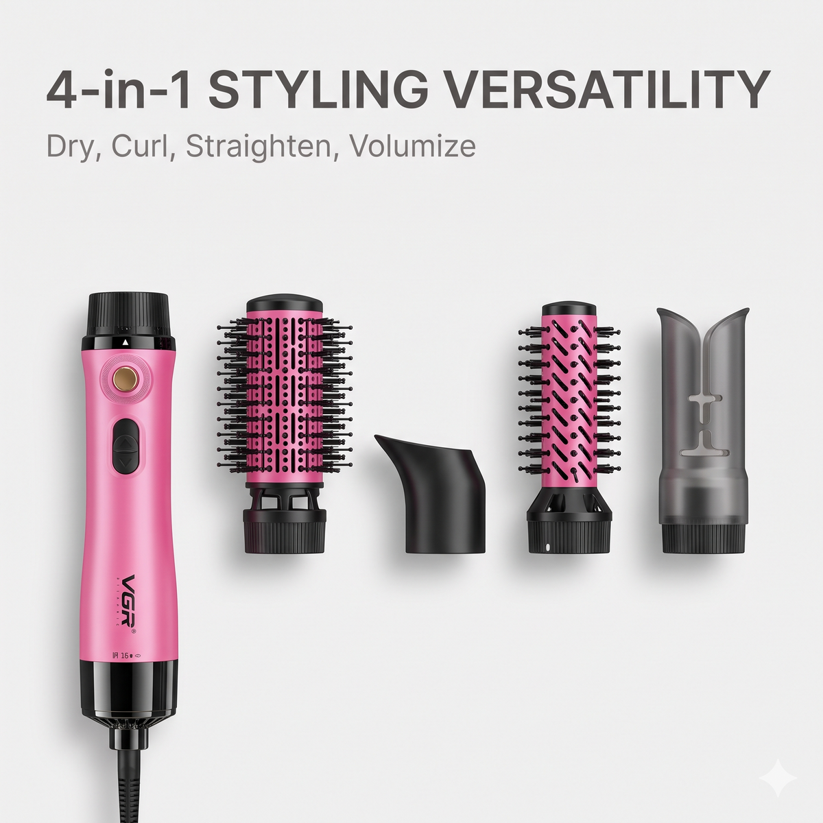 VGR V-481 Professional Hot Air Styler with Ceramic Coating, Pink