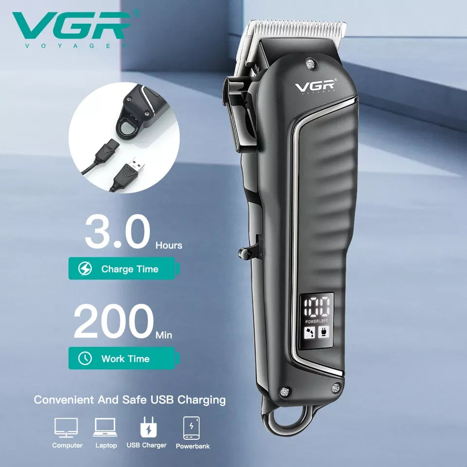 VGR V-683 Hair Clipper For Men, Black