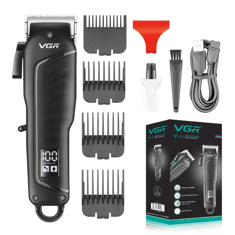 VGR V-683 Hair Clipper For Men, Black