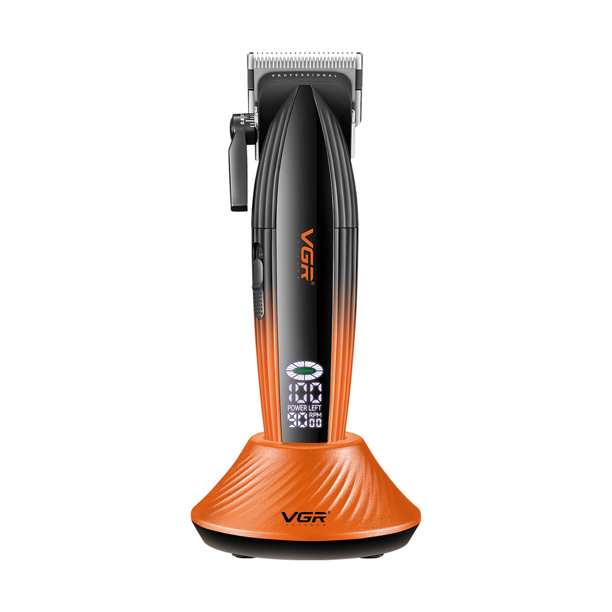 VGR V-889C Professional Hair Clipper with 250 Min Runtime, Orange