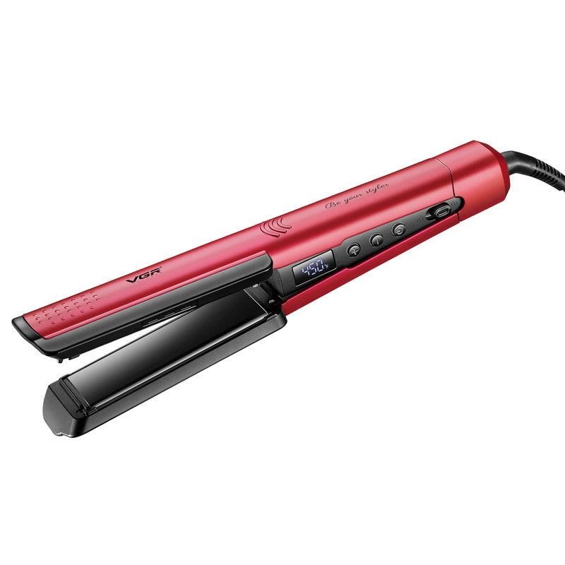 VGR V-550 Professional Hair Straightener with Ceramic Coated Plates, Red