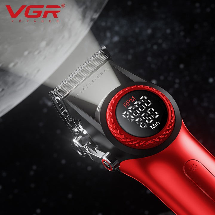 VGR V-001 Professional Hair Clipper For Men, Red