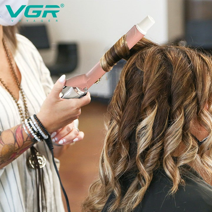 VGR V-578 Professional Hair Curler Iron For Women, White