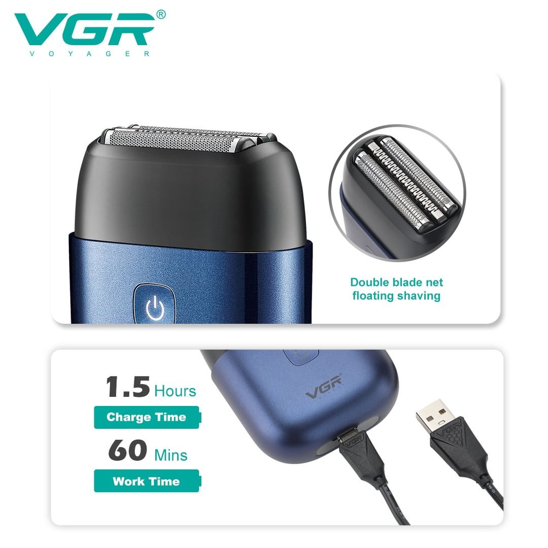 VGR V-340 Professional Foil Shaver with IPX7 Waterproof Shaver For Men