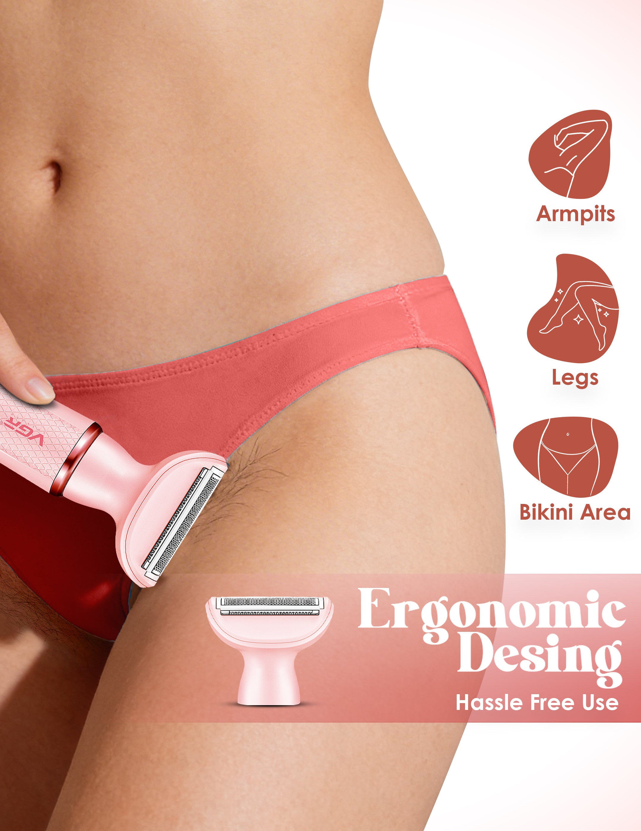 VGR V-761 Female 4-in-1 Bikini Grooming Kit