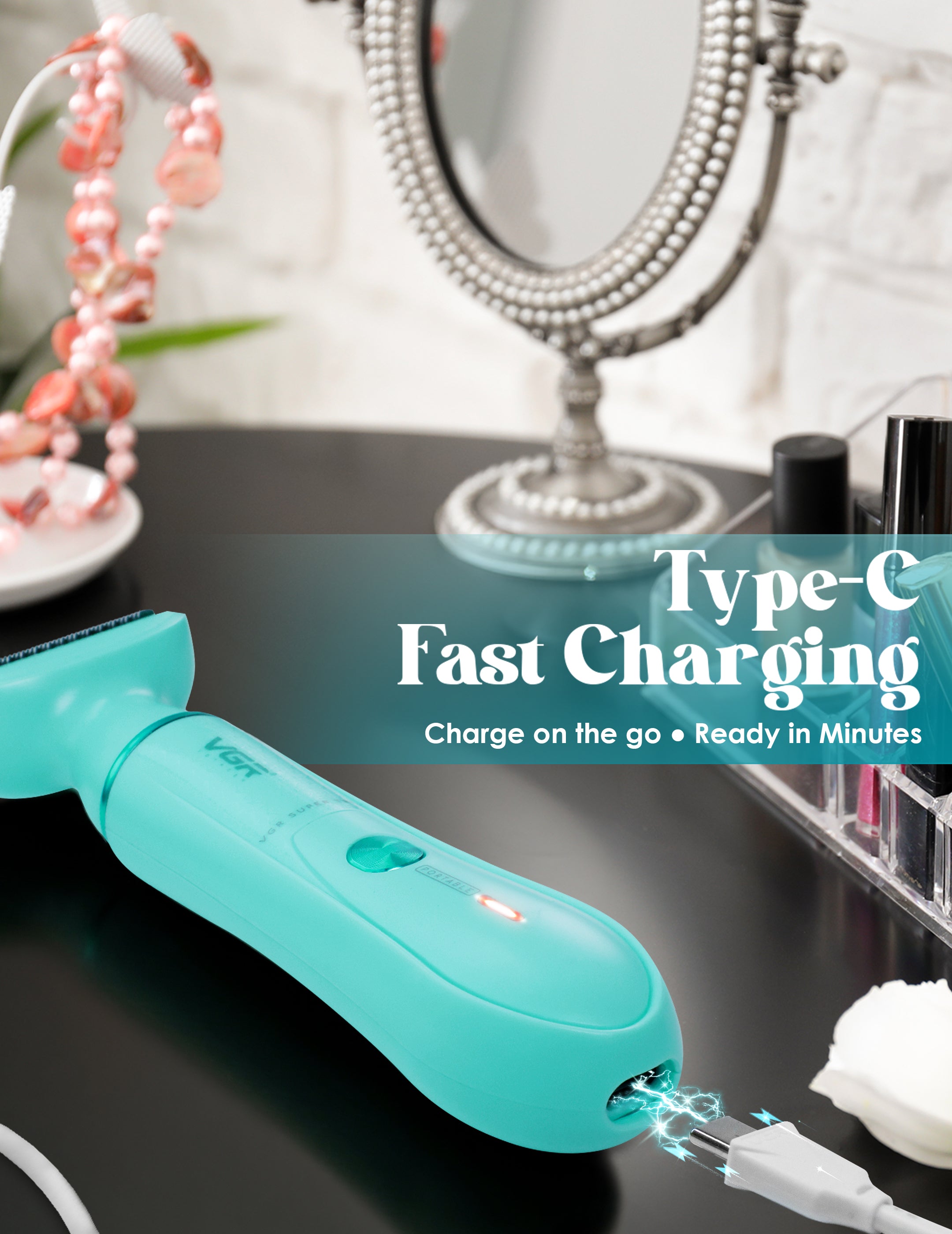 VGR V-761 Female 4-in-1 Bikini Grooming Kit