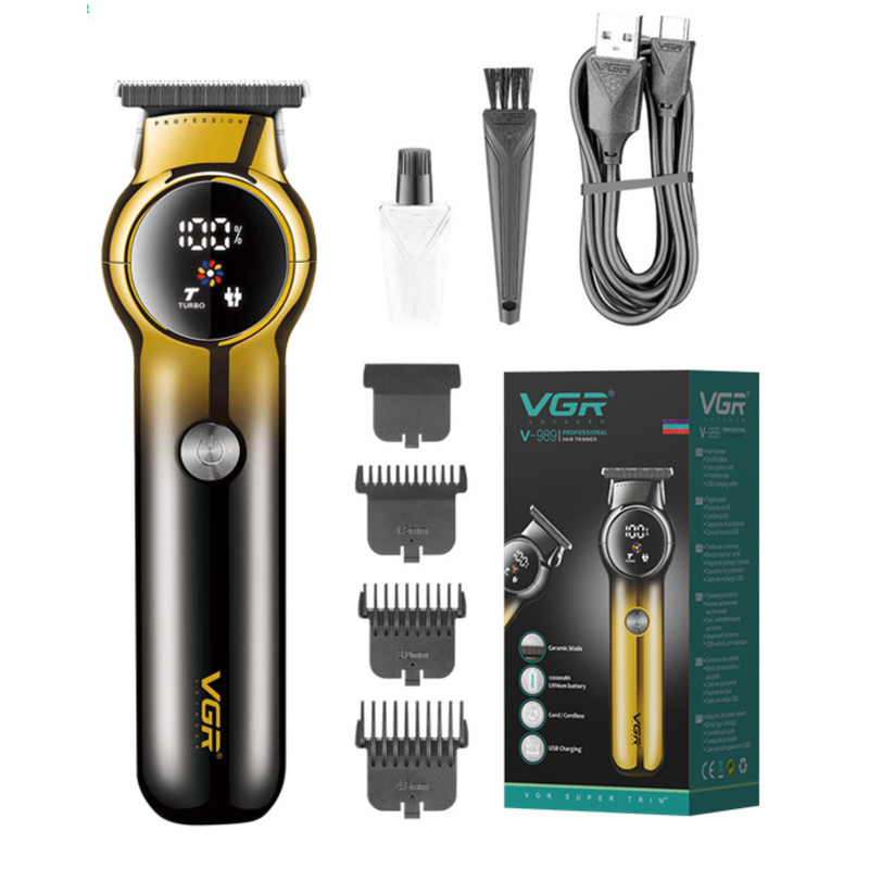 VGR V-989 Professional Hair Trimmer, Black