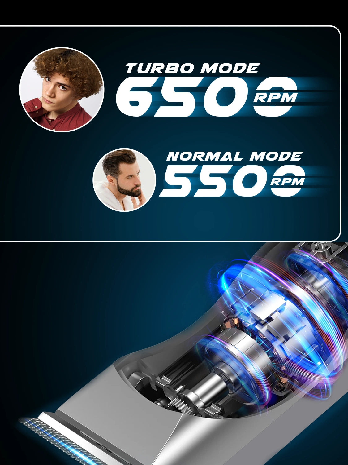VGR V-071 Hair Trimmer For Men, Silver