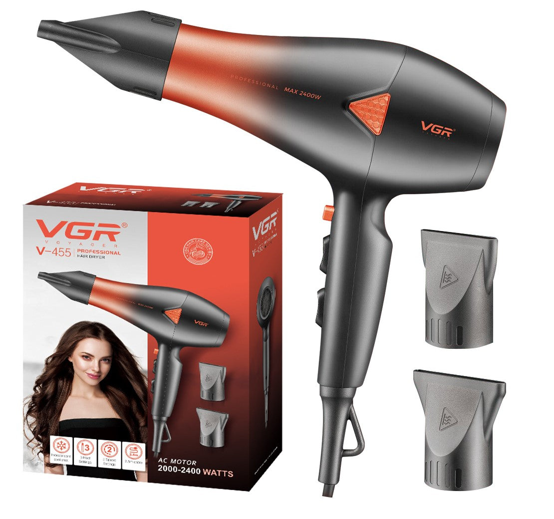 VGR V-455 Professional Hair Dryer for Both Men and Women (Blue)