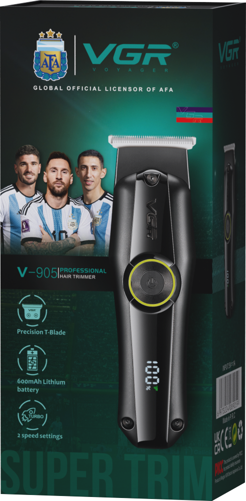 VGR V-905 Professional Hair Trimmer for Men & Salon (Black)
