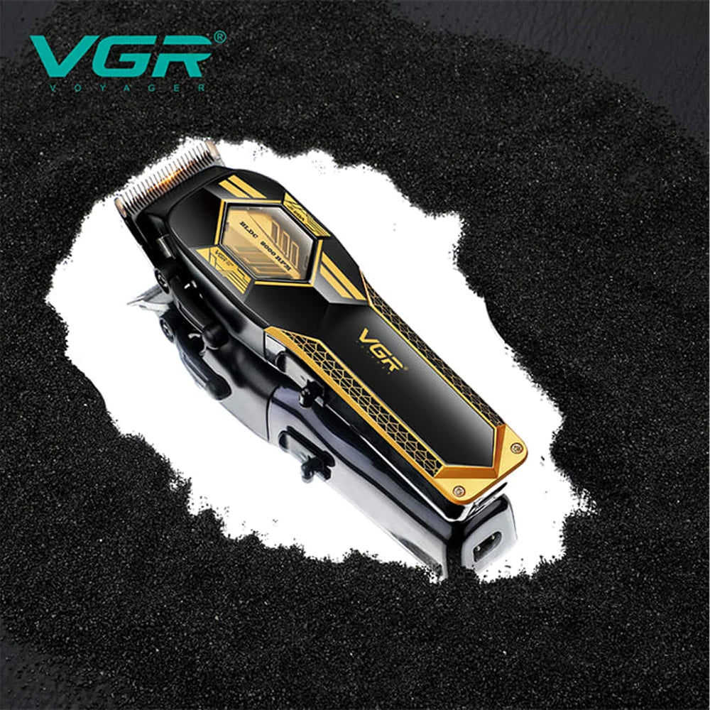 VGR V-119 Professional Hair Clipper for Salon & Men, 180 Minutes Runtime, Green/Gold