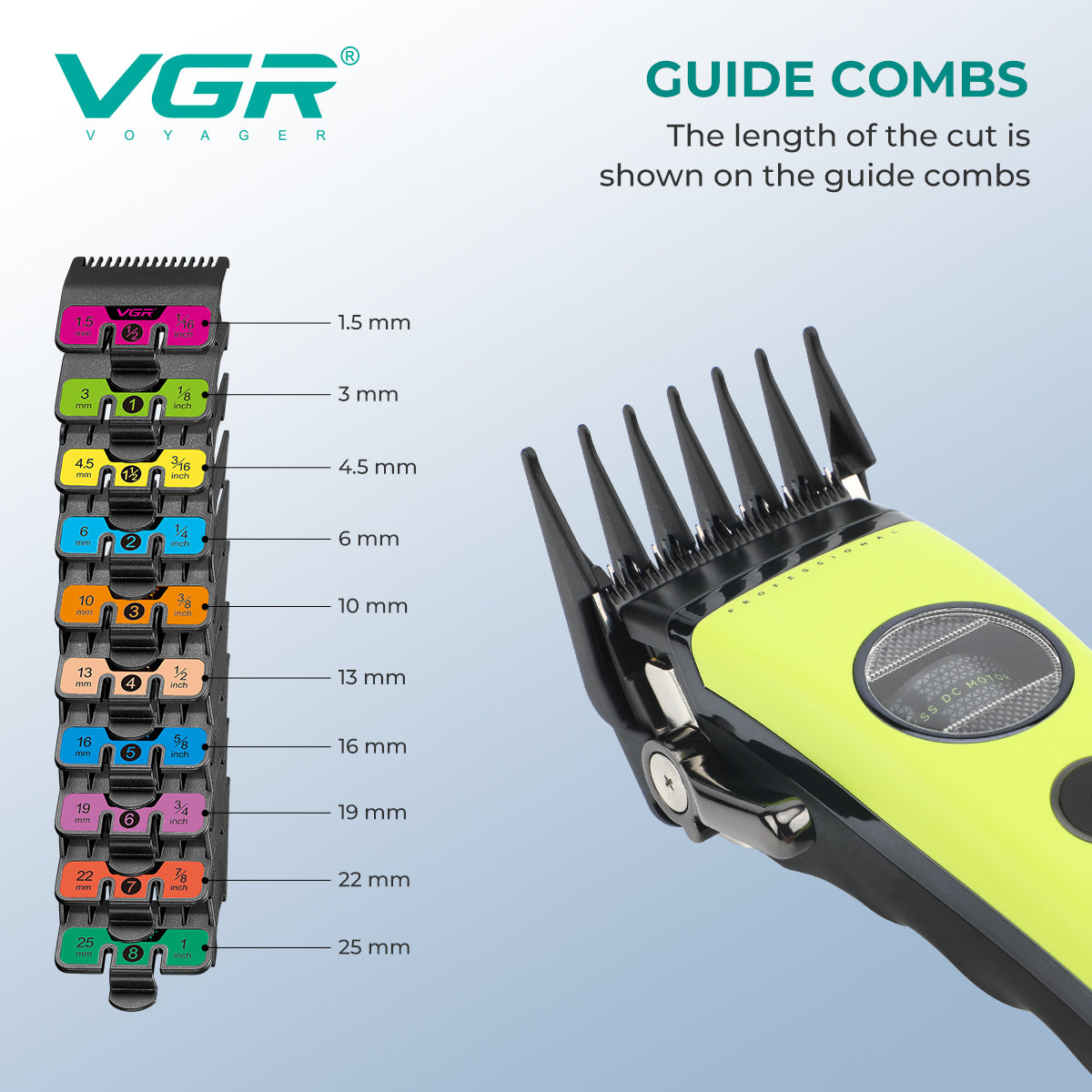 VGR V-880C Professional Hair Clipper For Men