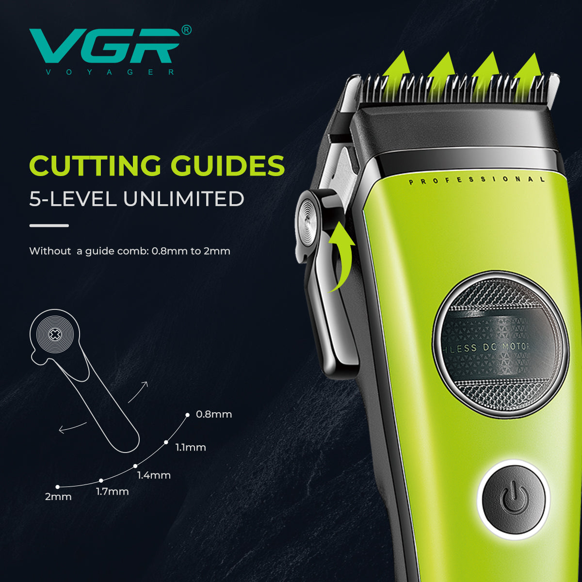 VGR V-880C Professional Hair Clipper For Men