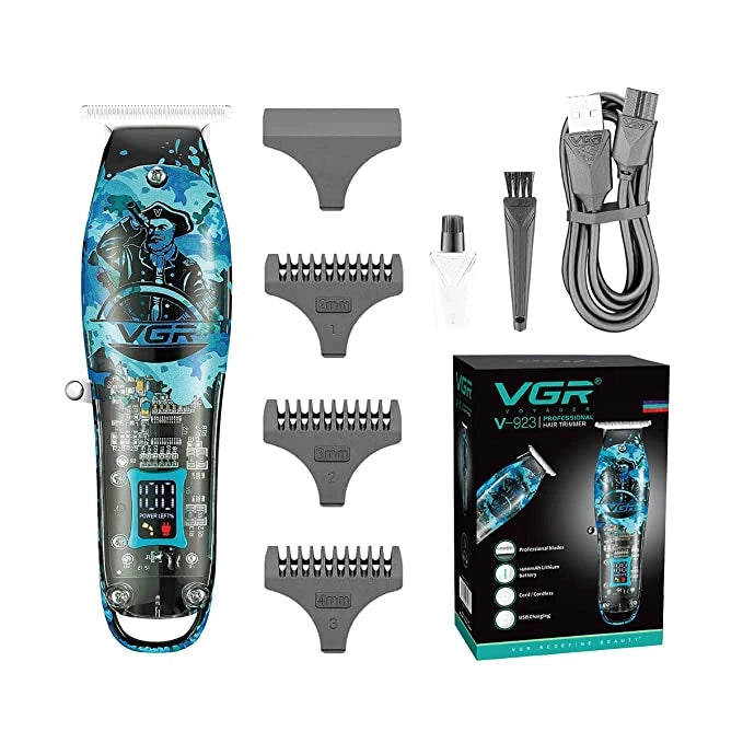 VGR V-923 Hair Trimmer For Men, Blue