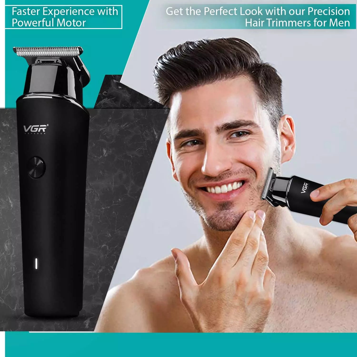 VGR V-933 Hair Trimmer For Men, Black