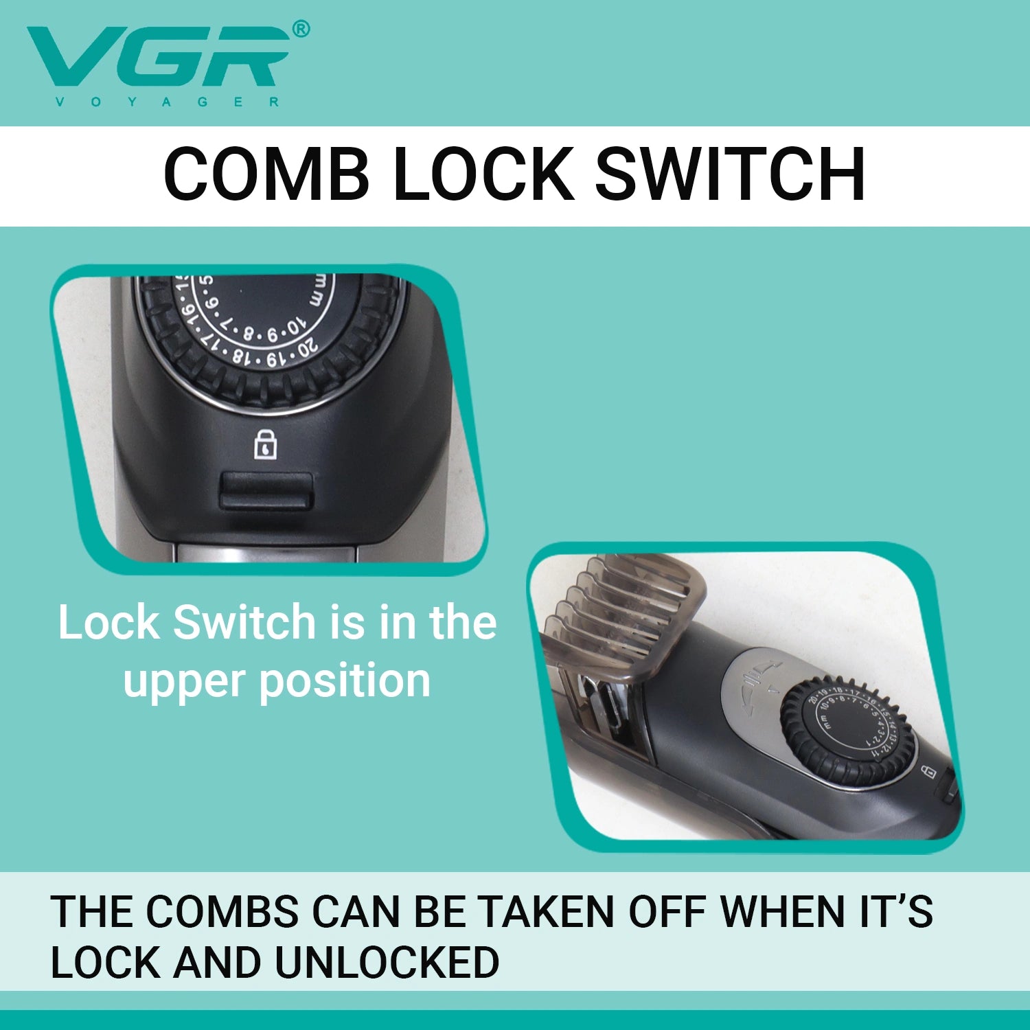 VGR V-088 Hair Trimmer | Men’s Grooming, Silver