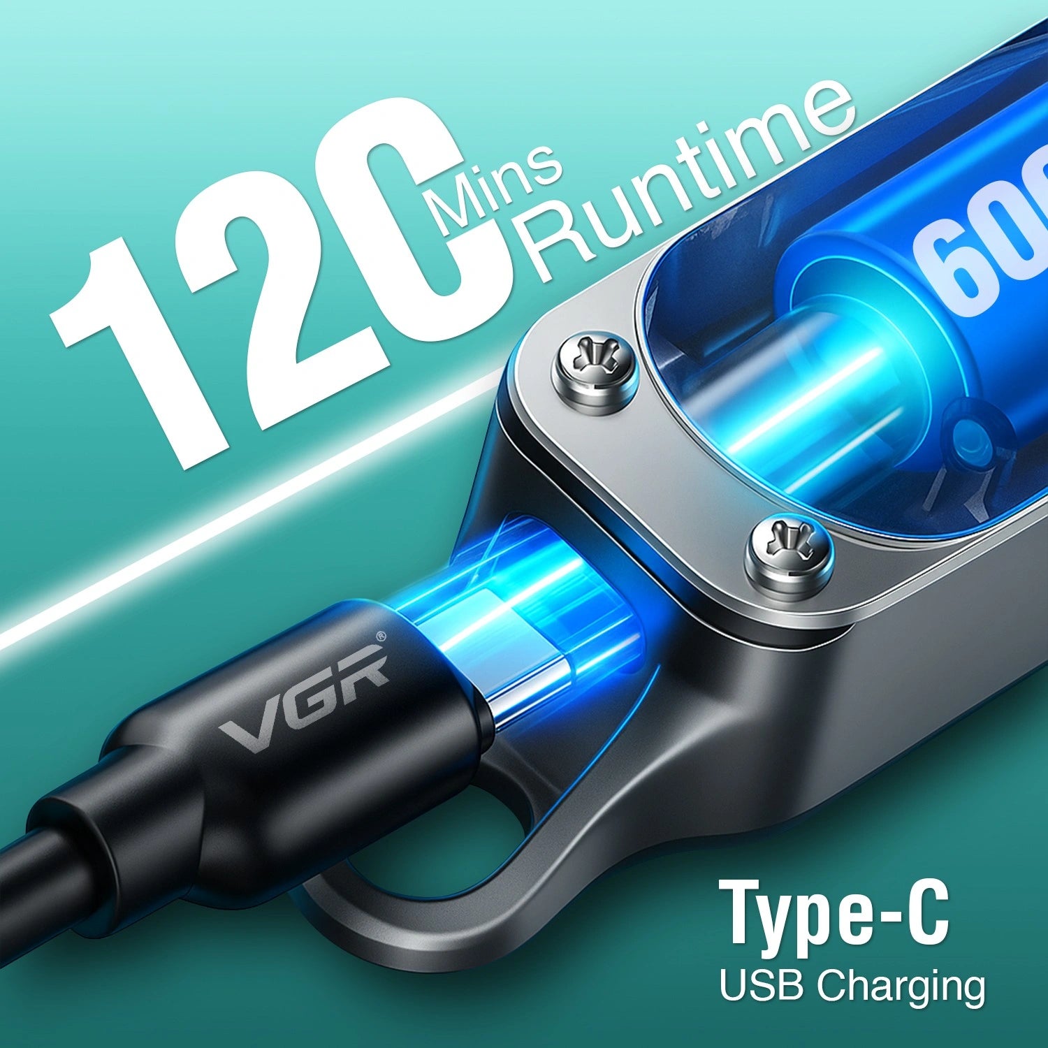 VGR V-071 Hair Trimmer For Men, Silver