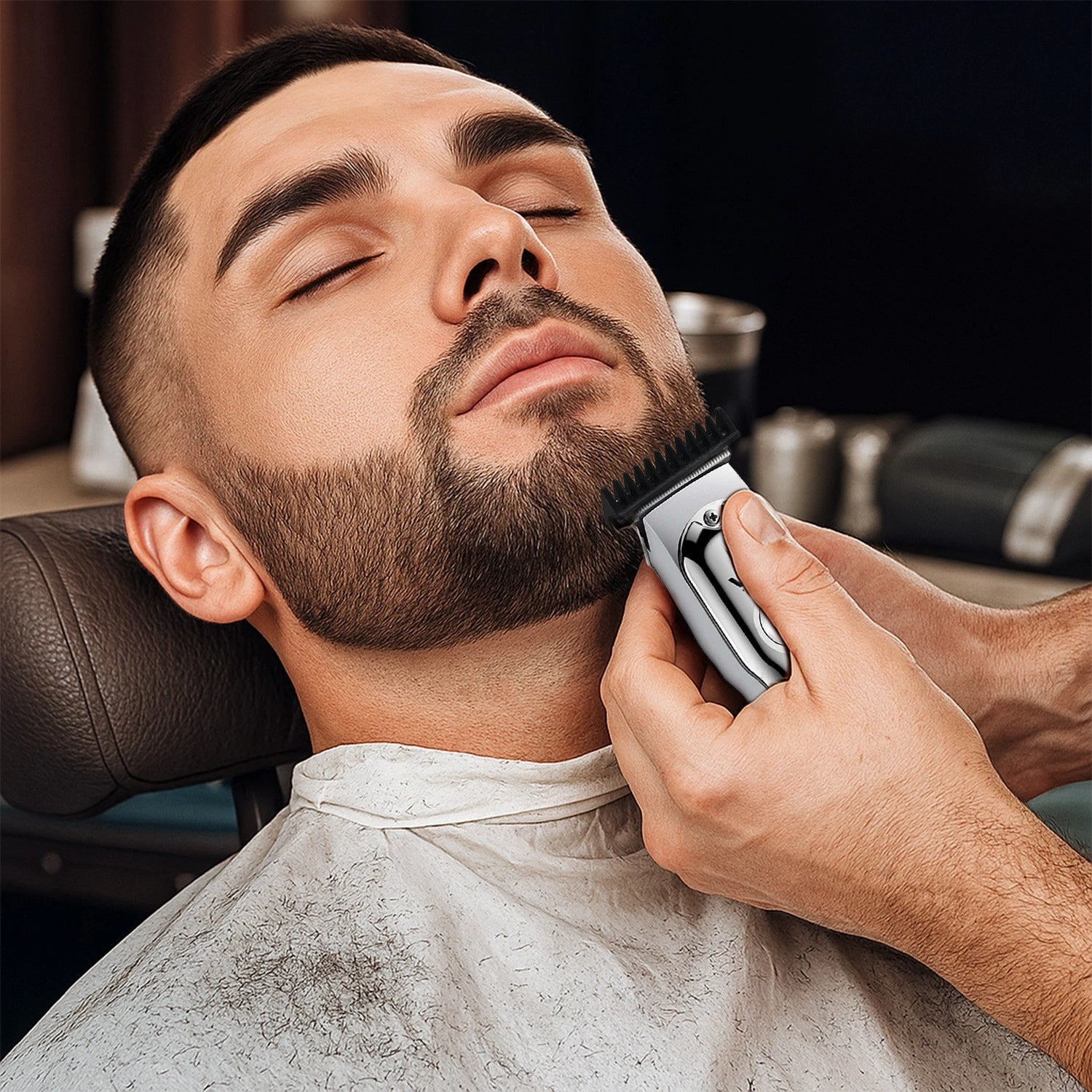 VGR V-071 Hair Trimmer For Men, Silver
