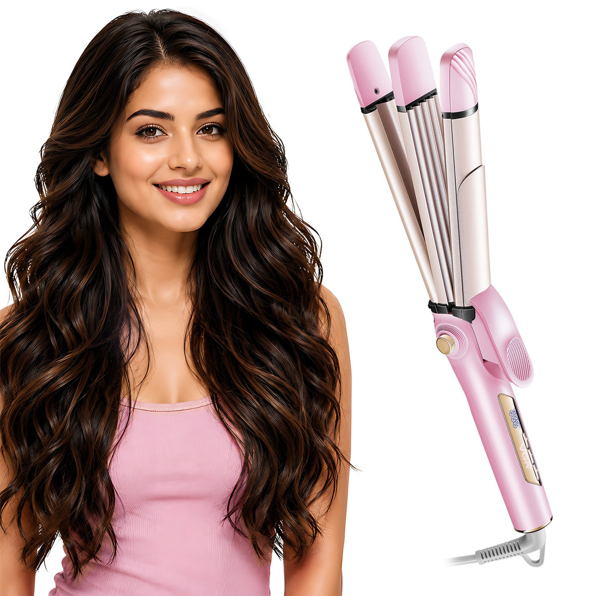 VGR V-570 Professional 4-in-1 Hair Beauty Styler, 100-200°C, 60W, Pink