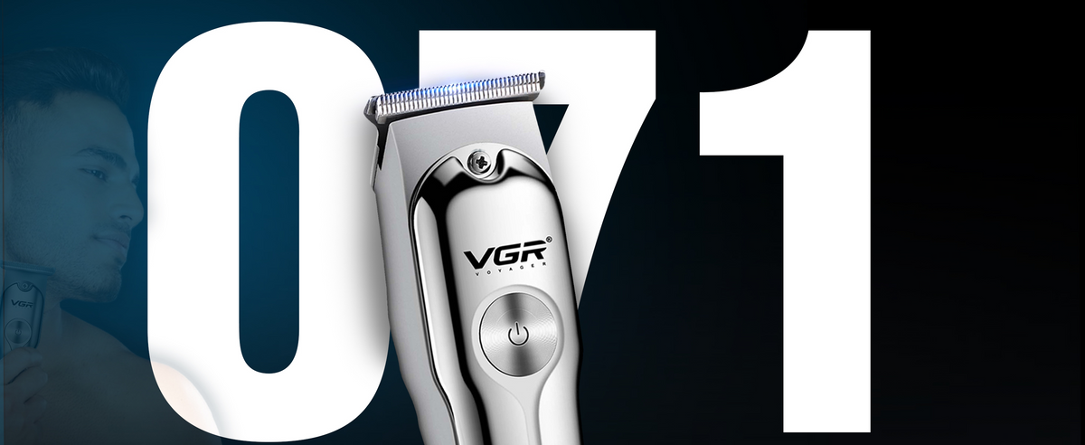 VGR V-071 Professional Hair Trimmer For Men with 120 Min Runtime, Silver