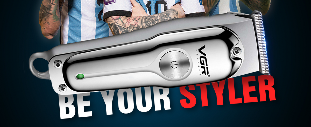 VGR V-071 Professional Hair Trimmer For Men with 120 Min Runtime, Silver