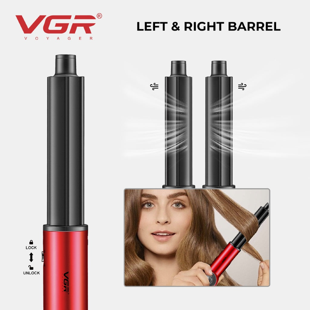 VGR V-483 Professional 5-in-1 Hot Air Styler For Women, 110000 RPM, 1000-1300W, Red