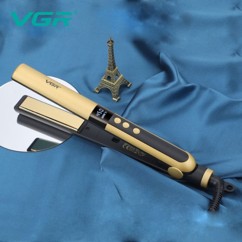 VGR V-510 Professional Titanium Hair Straightener For Women, 230°C Max Heat, 2m Cord, Yellow