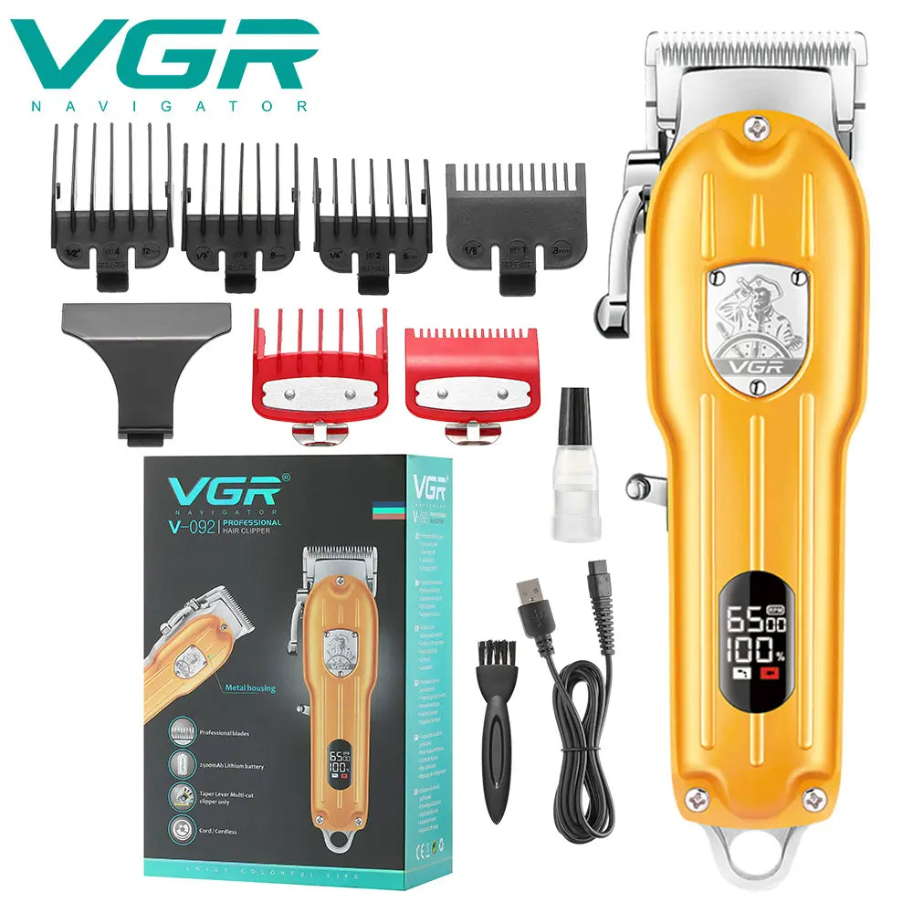 VGR V-092 Professional Hair Clipper For Men, Gold