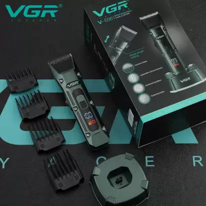 VGR-V-696-Hair-Clipper-For-Men-Green
