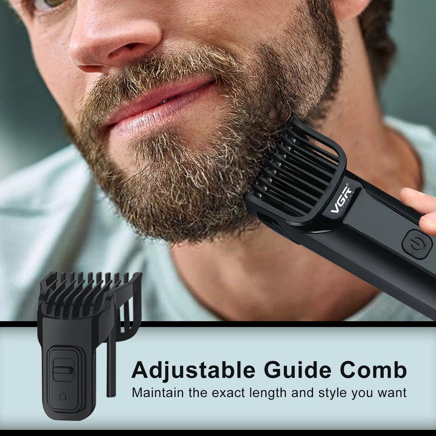 VGR V-929 Hair Trimmer For Men, Black