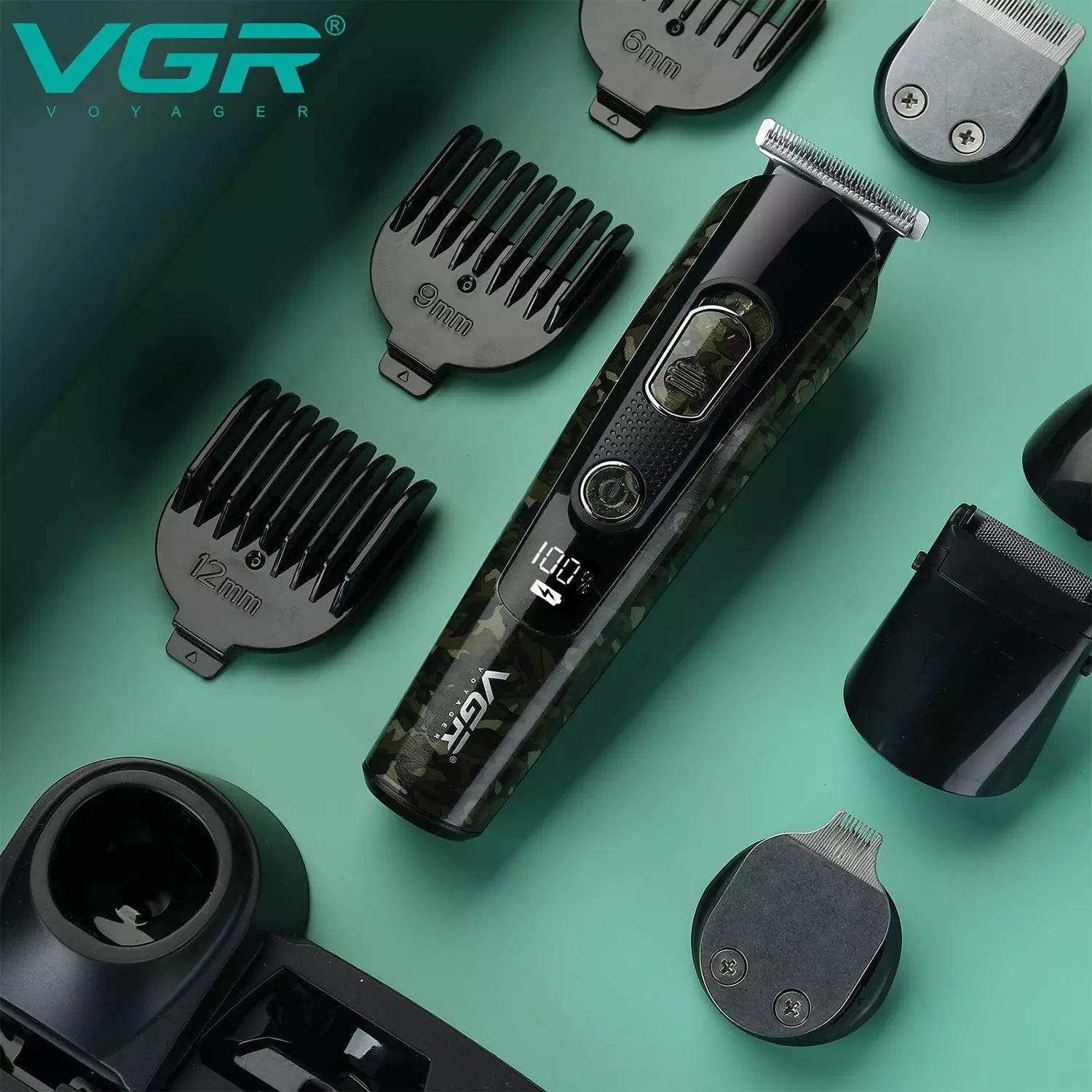 VGR-V-102-Grooming-Kit-For-Men-Army-Green