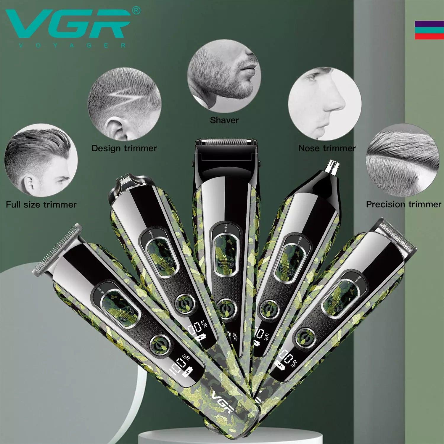 VGR V-102 Grooming Kit For Men, Army Green