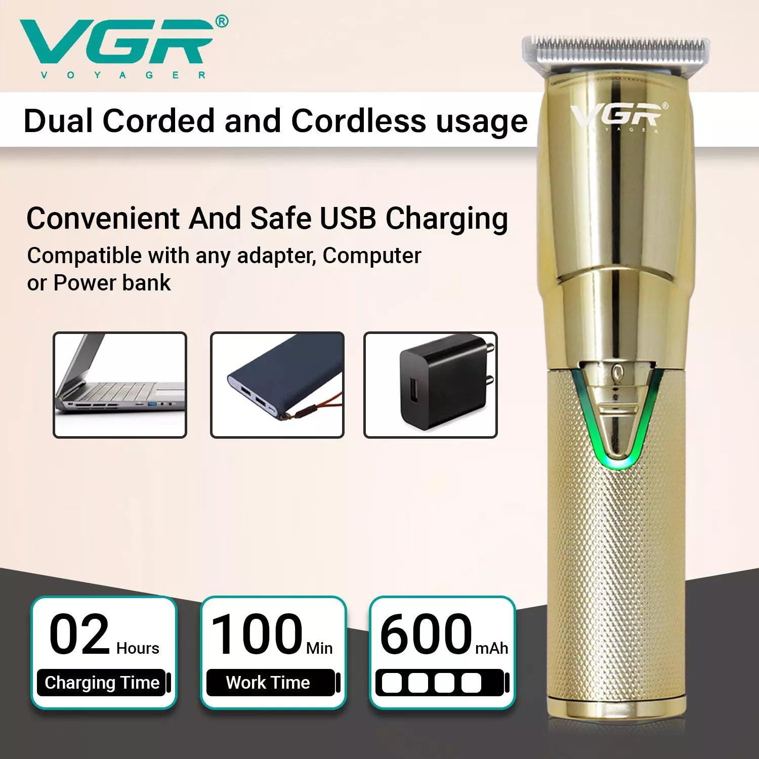 VGR V-903 Hair Trimmer For Men, Gold