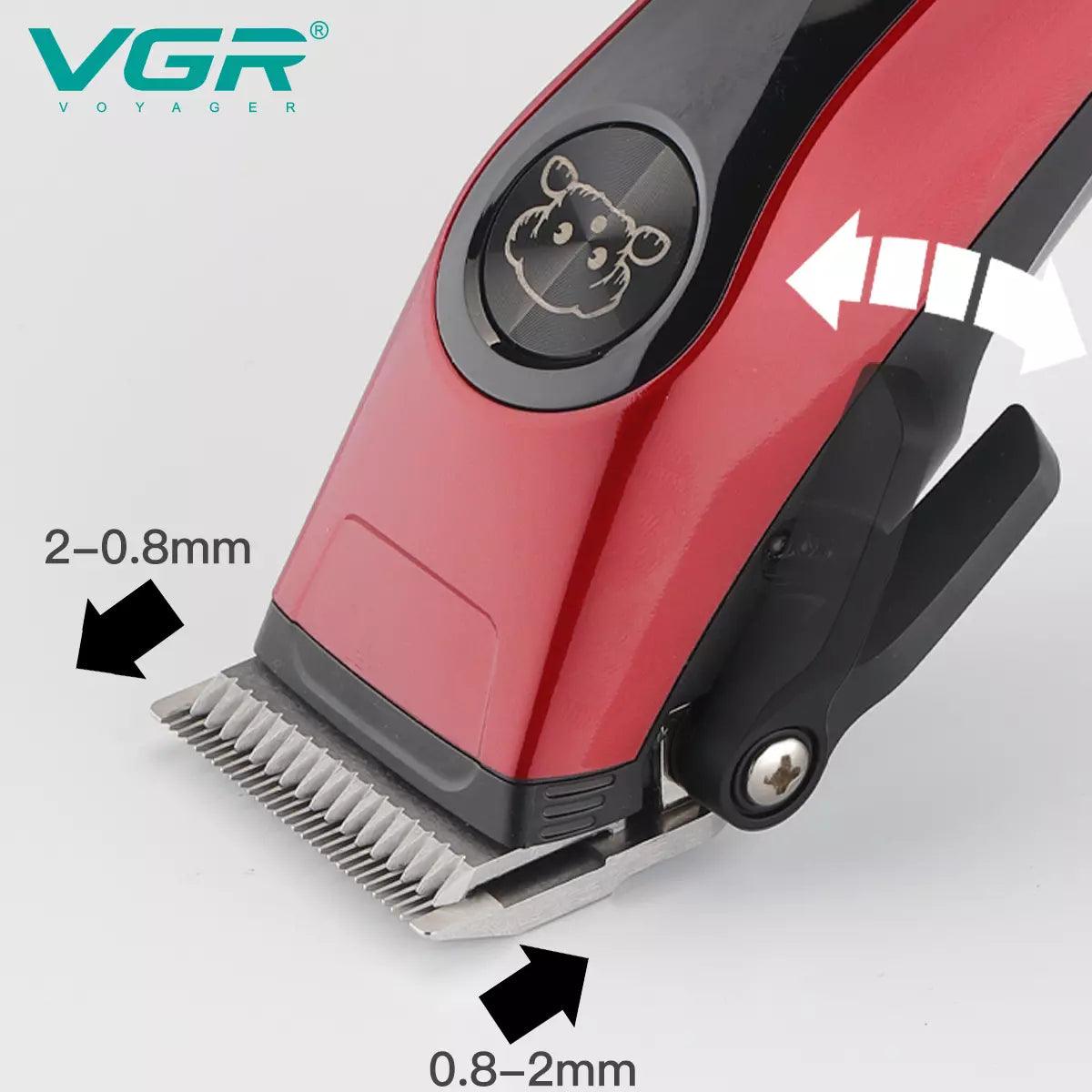 VGR V-202 Pet Animal Hair Clipper, Red