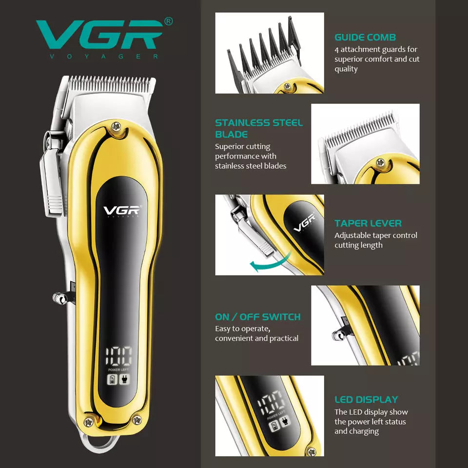 VGR V-680 Hair Clipper For Men, Gold