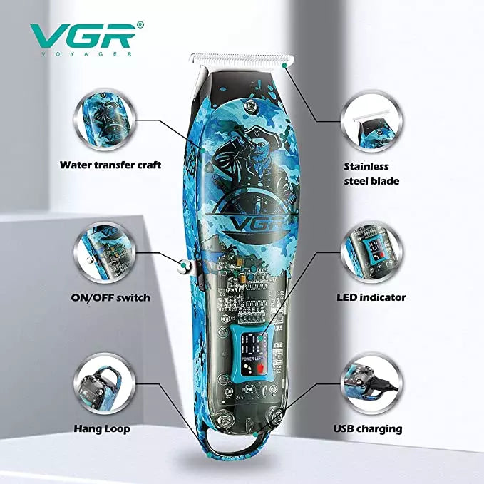 VGR V-923 Hair Trimmer For Men, Blue