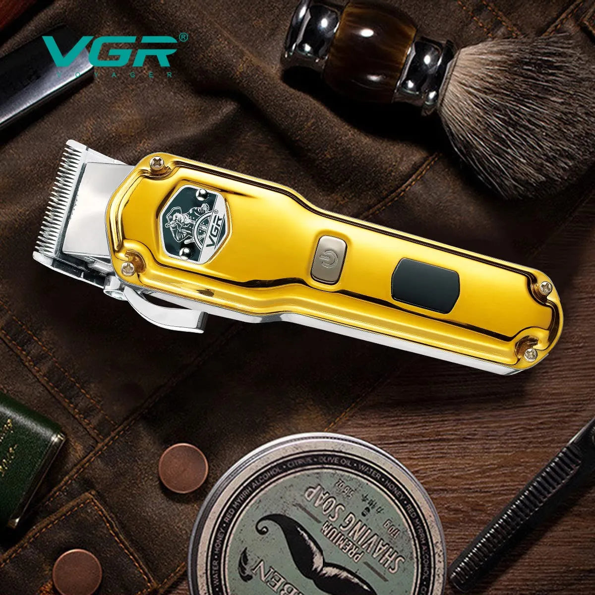 VGR-V-693-Hair-Clipper-For-Men-Gold